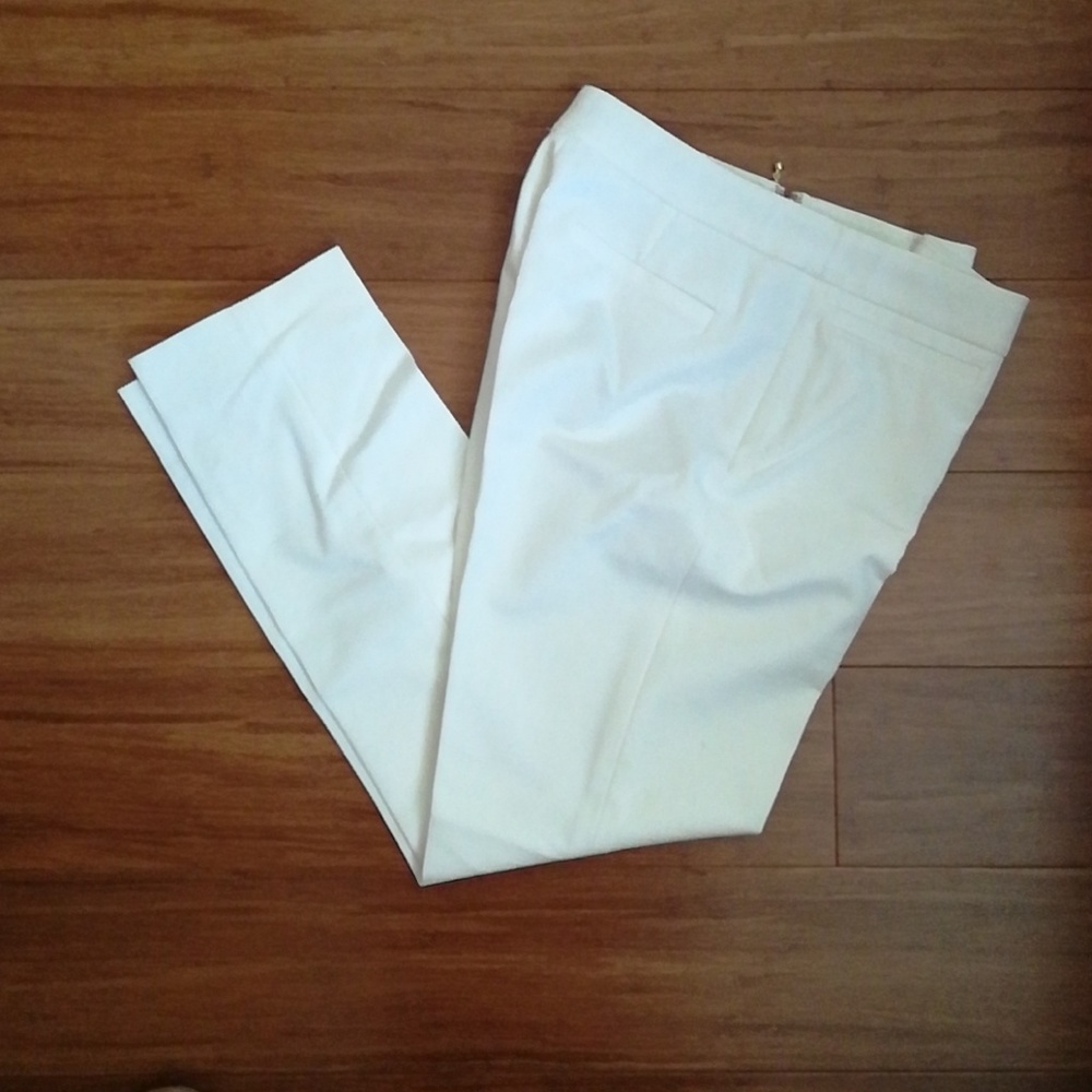 Kate Spade straight leg dressy white pants